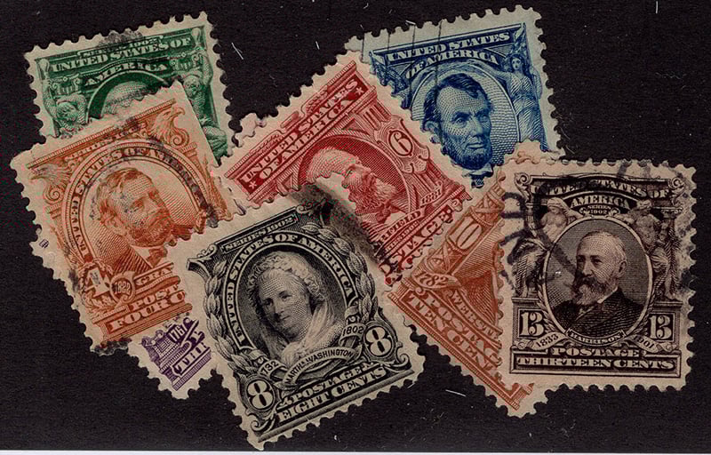 U.S. #300-308 Regular Issues of 1902-03 Used