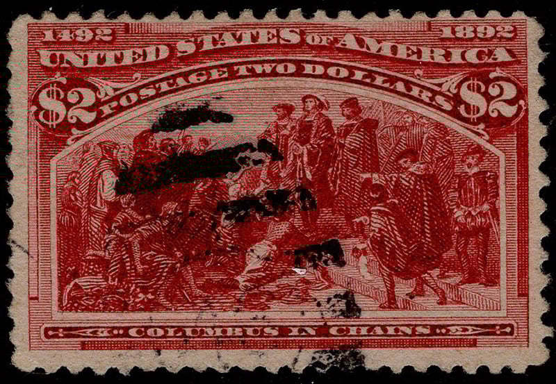U.S. #242 $2 Columbus in Chains - Used