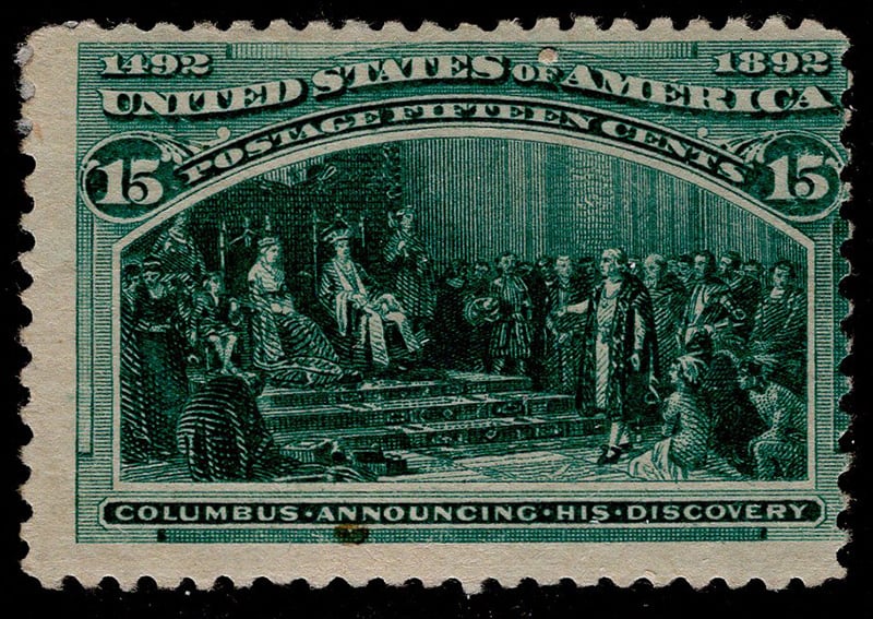 U.S. #238 Columbus Announcing His Discovery Mint