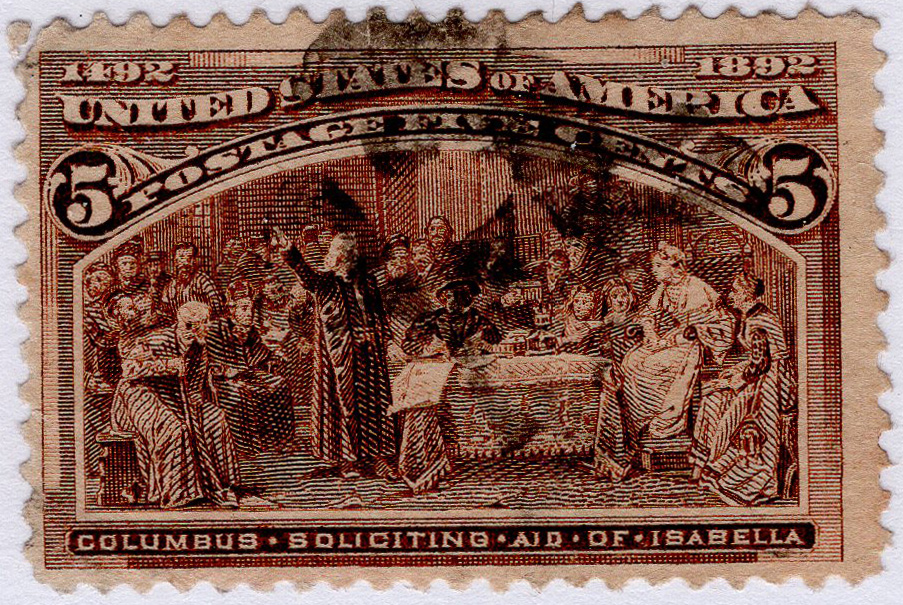 U.S. #234 Columbus Soliciting Aid from Queen Isabella