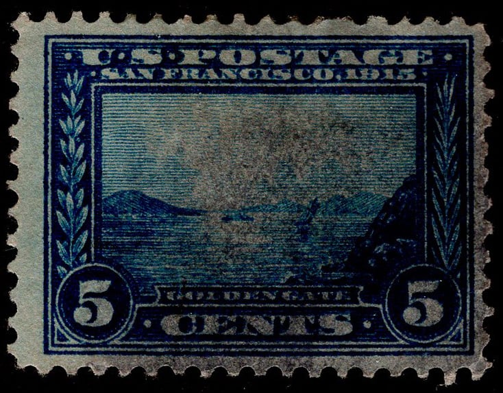 U.S. #399 Golden Gate 5c Used