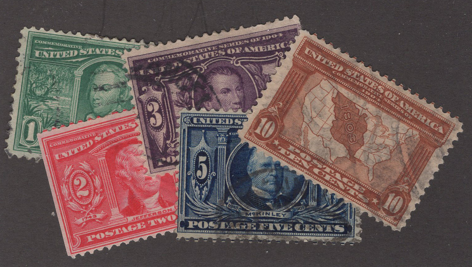 U.S. #323-27 Used