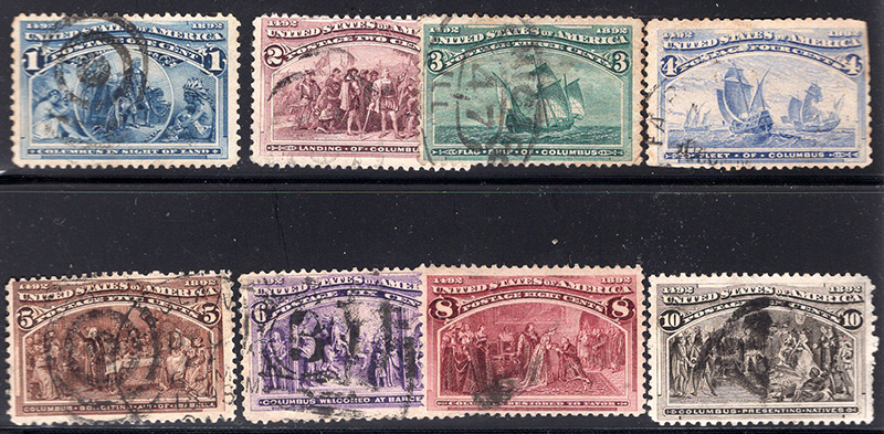 U.S. #230-37 used