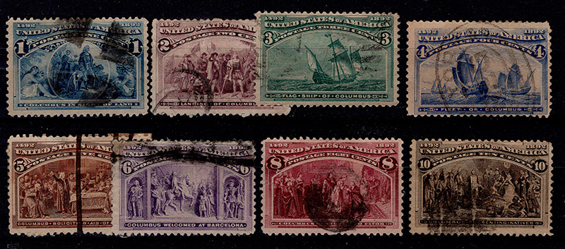 U.S. #230-37 used
