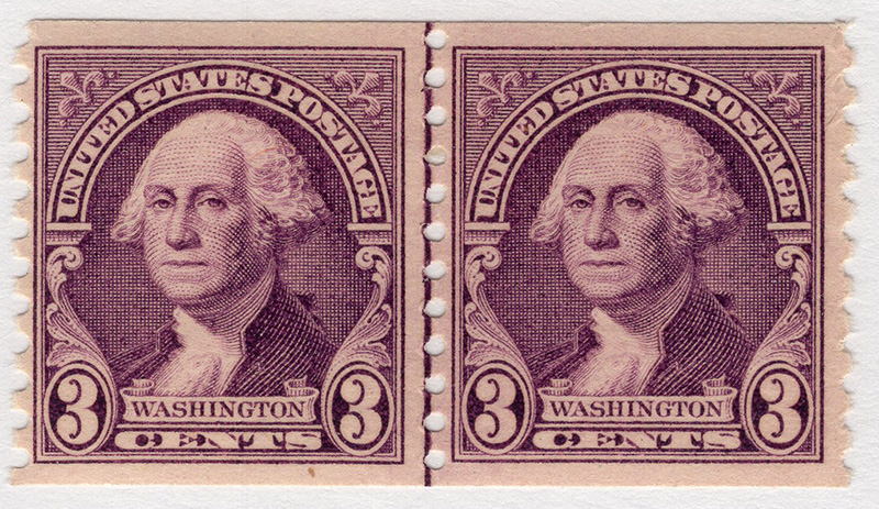 U.S. # 721 Line Pair Mint