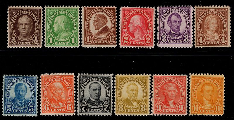 U.S. #632-42 MNH