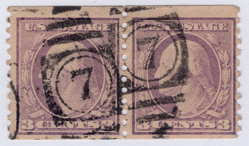 U.S. #493 Pair Used