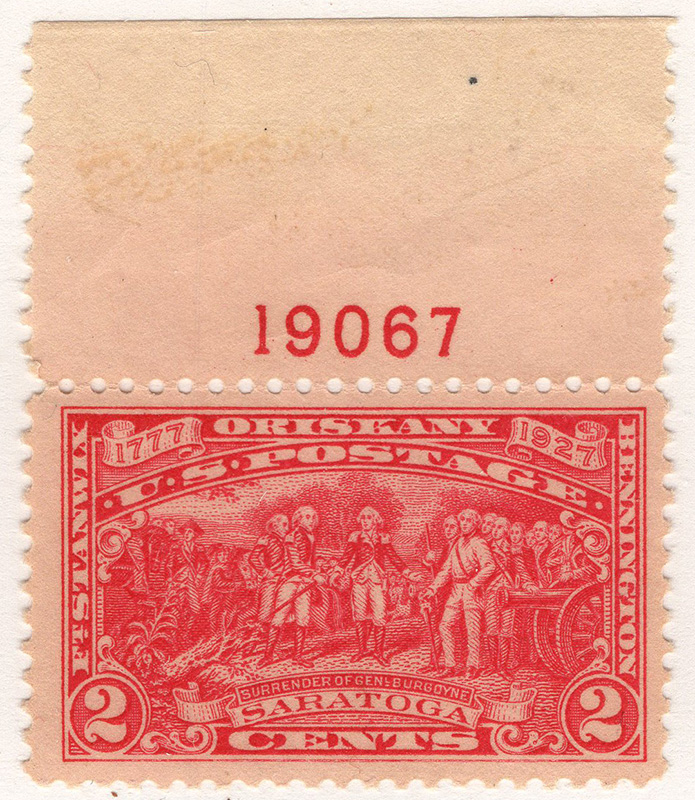 U.S. #644 PL# Single MNH