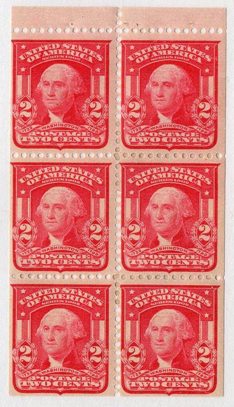 U.S. #319g Booklet Pane Mint OG