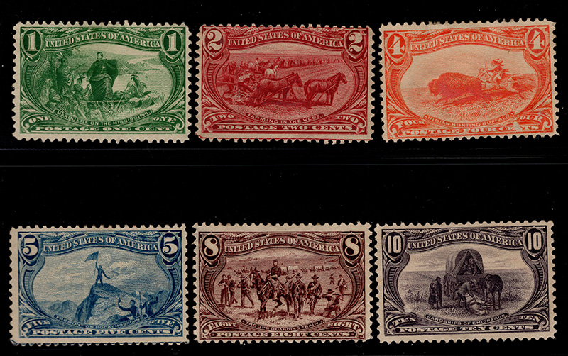 U.S. #285-290 Mint NoGum