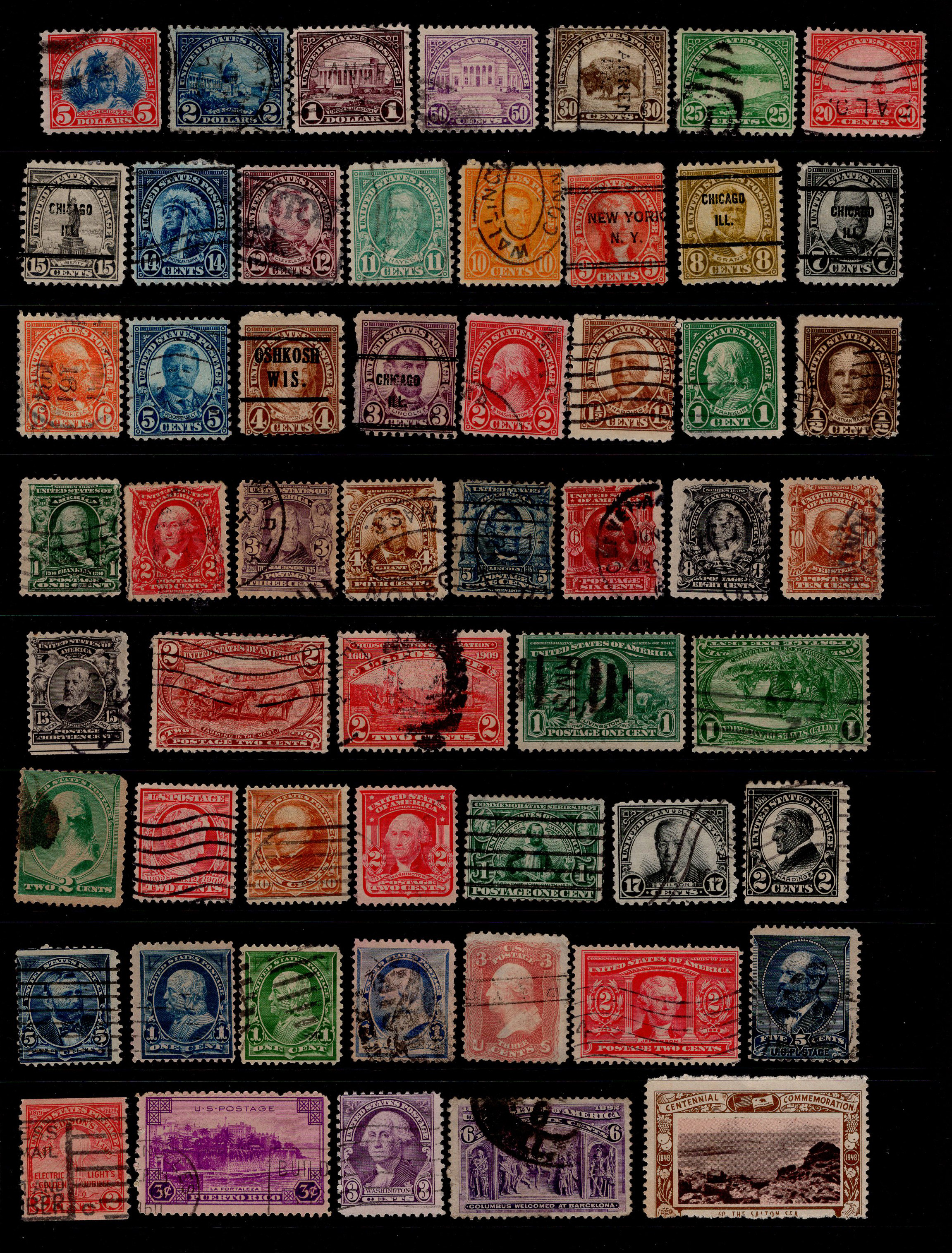 U.S. Classic Array of Early Issues