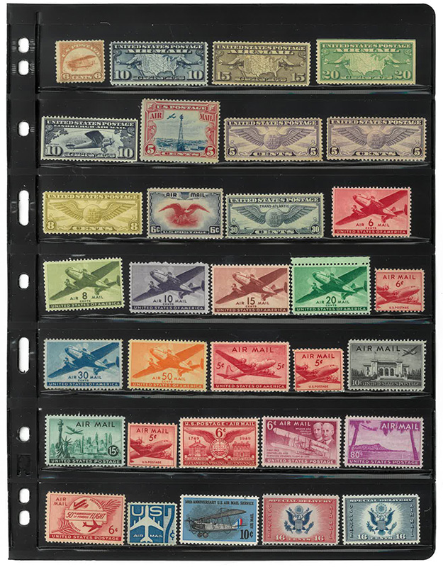 U.S. Air Mail Lot w/#C1