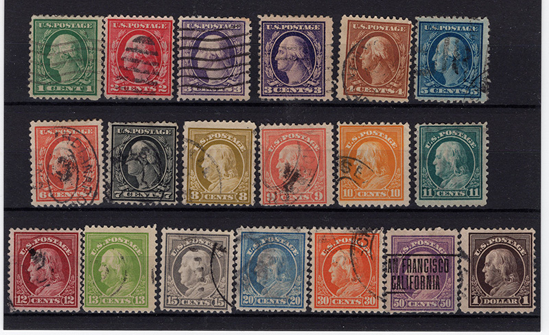 U.S. #498-510 Used