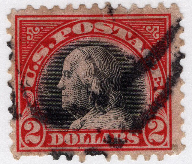 U.S. #547 $2 Franklin Used