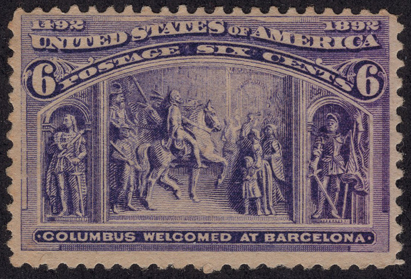 U.S. #235 6c Columbian Mint OG