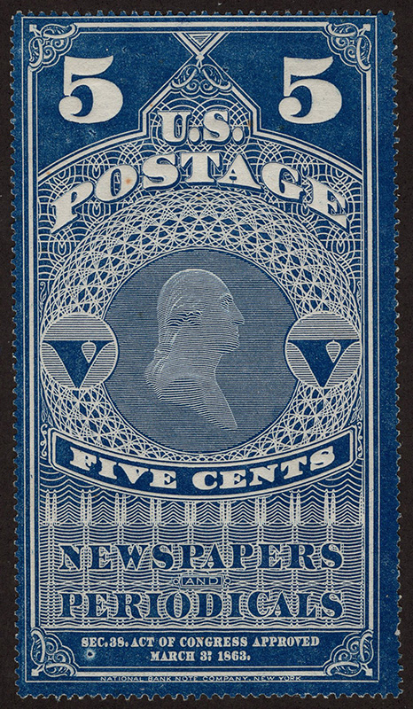 U.S. #PR4 Newspaper & Periodicals