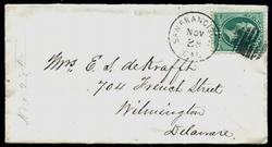 U.S. #147 SF Fancy Cancel