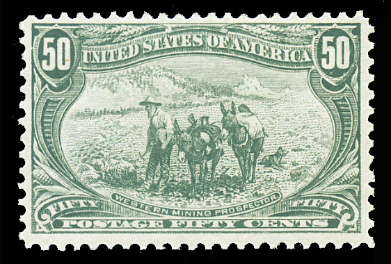 U.S. #291 Western Mining Prospector 50c Mint