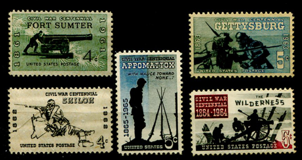 U.S. #1178-82 Civil War Set