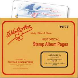White Ace U.S. Commemorative Plate Blocks, 2024