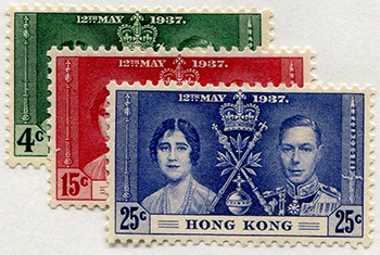 Hong Kong #151-53 mint