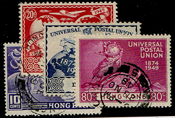 Hong Kong #180-83 used