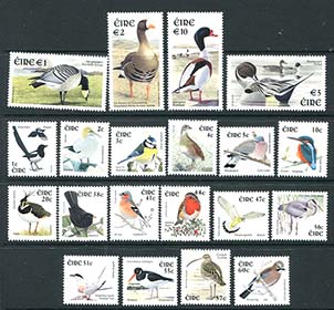 Ireland #1353-69 Birds of Ireland 2002 Issues