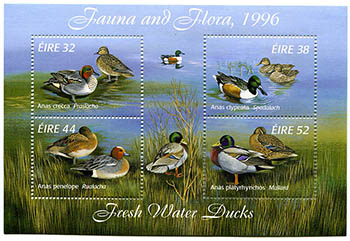 Ireland #1027a Fresh Water Ducks Souvenir Sheet