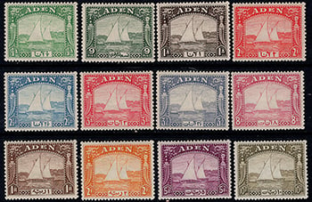 Aden #1-12 Mint